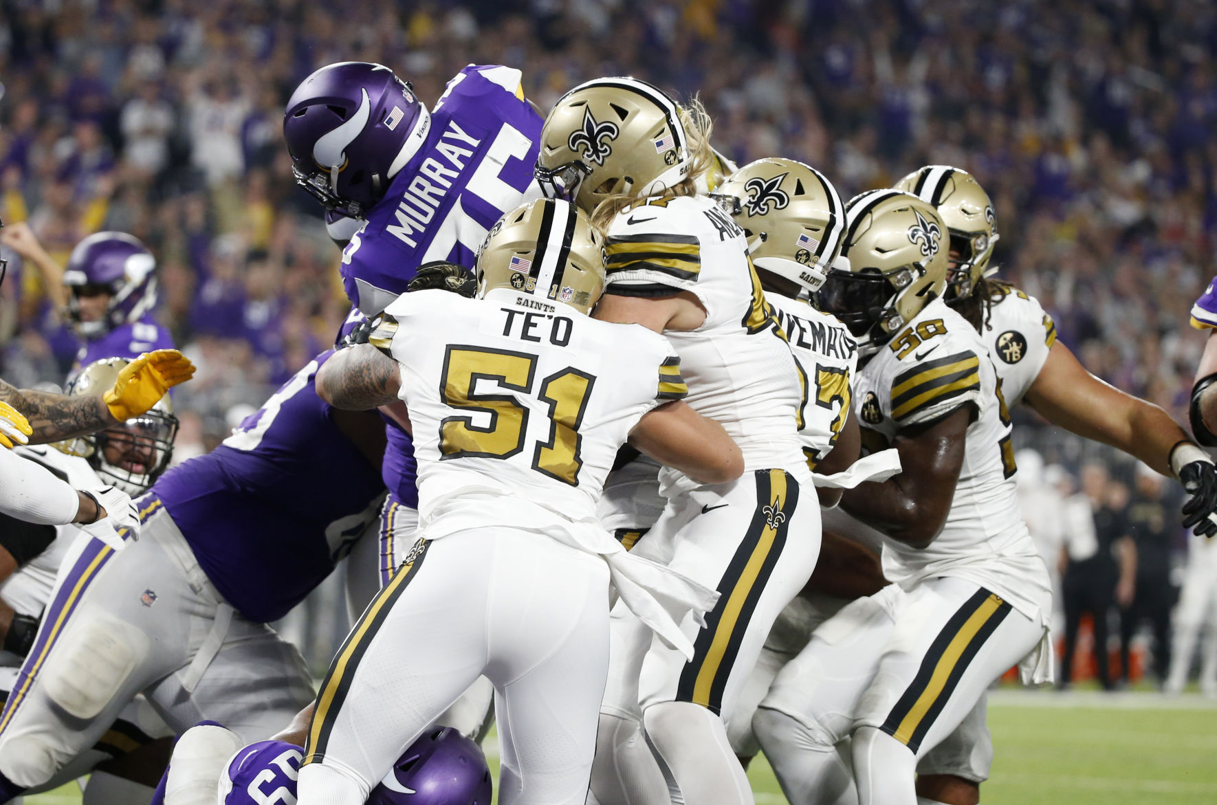 Saints Vikings Football
